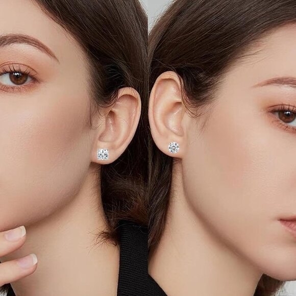 Versatile 6 Pairs Flatback Stud Earrings Set - Hypoallergenic for Everyday Wear - Picture 6 of 6